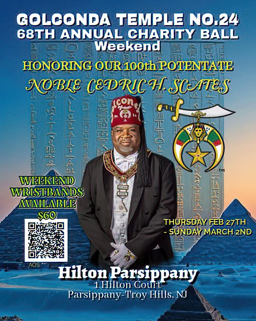 Golconda Ball Honoring Illustrious Potentate Cedric Scates